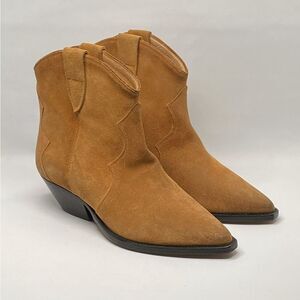 Isabel Marant Dewina Suede Western Booties size 37